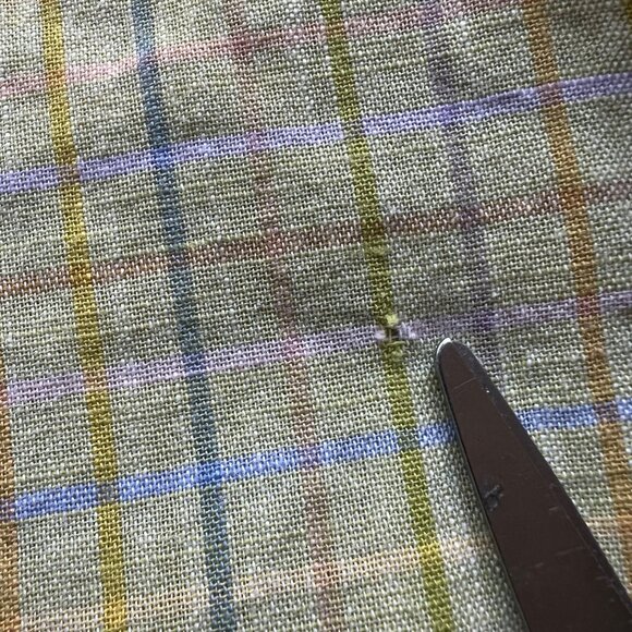 Paul Stuart Size L Yellow Green Plaid 100% Cotton Long Sleeve Button-Down Shirt - Picture 5 of 16